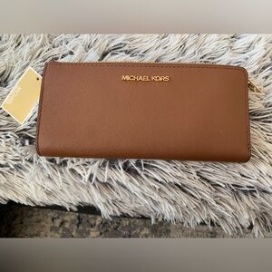 NWT Michael Kors Brown Wallet